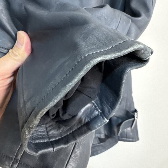 IRO Newhan Dark Gray Lamb Leather Biker Moto Jacket Size 38 US 6 Retail $1345 - Picture 11 of 16